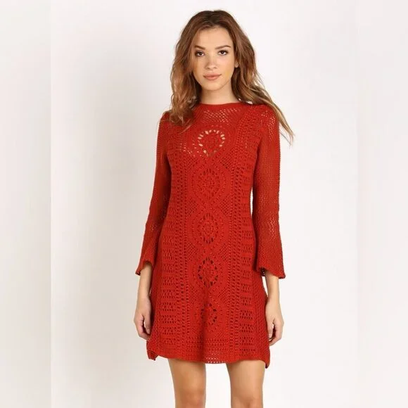 Free People | Dresses | Free People Rosalind Burnt Orange Crochet Long Sleeve Dress Size Xs | Poshmark Free People | Dresses | Free People Rosalind Burnt Orange Crochet Long Sleeve Dress Size Xs | Poshmark